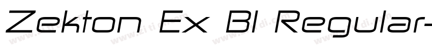 Zekton Ex Bl Regular字体转换